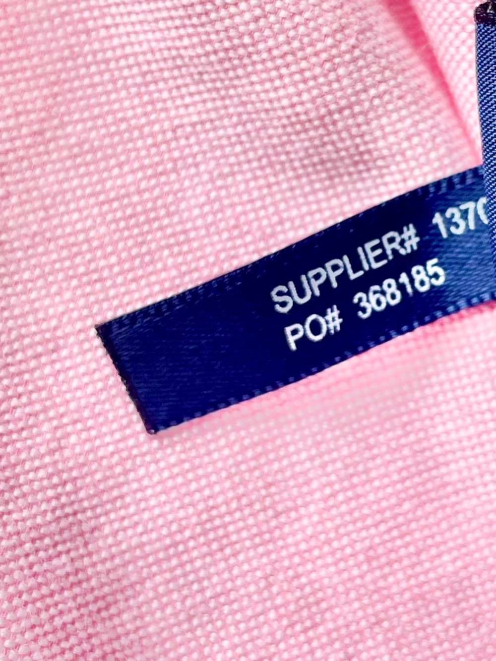 SOLD - Ralph Lauren Blue Label Pink Oxford Shirt Striped White Collar XS 2 Y2K - Picture 5 of 14
